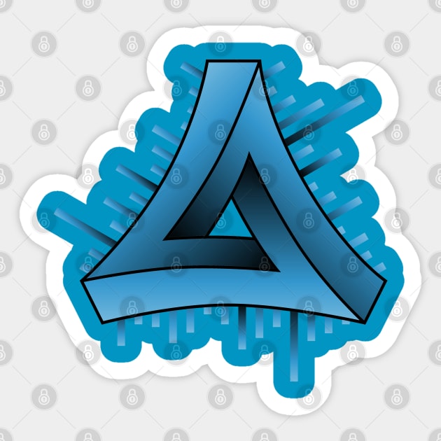 Impossible Triangle Beats Sticker by Garetha01